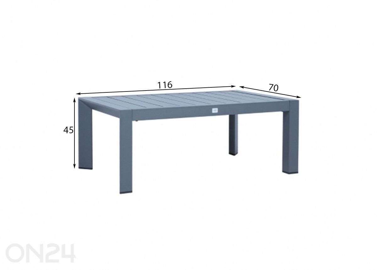Садовый стол Tomson 70x116 см увеличить размеры