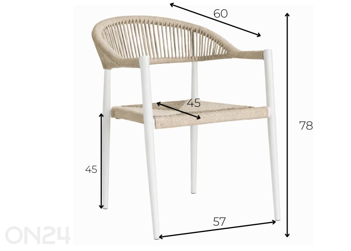 Садовый стул FREY увеличить размеры