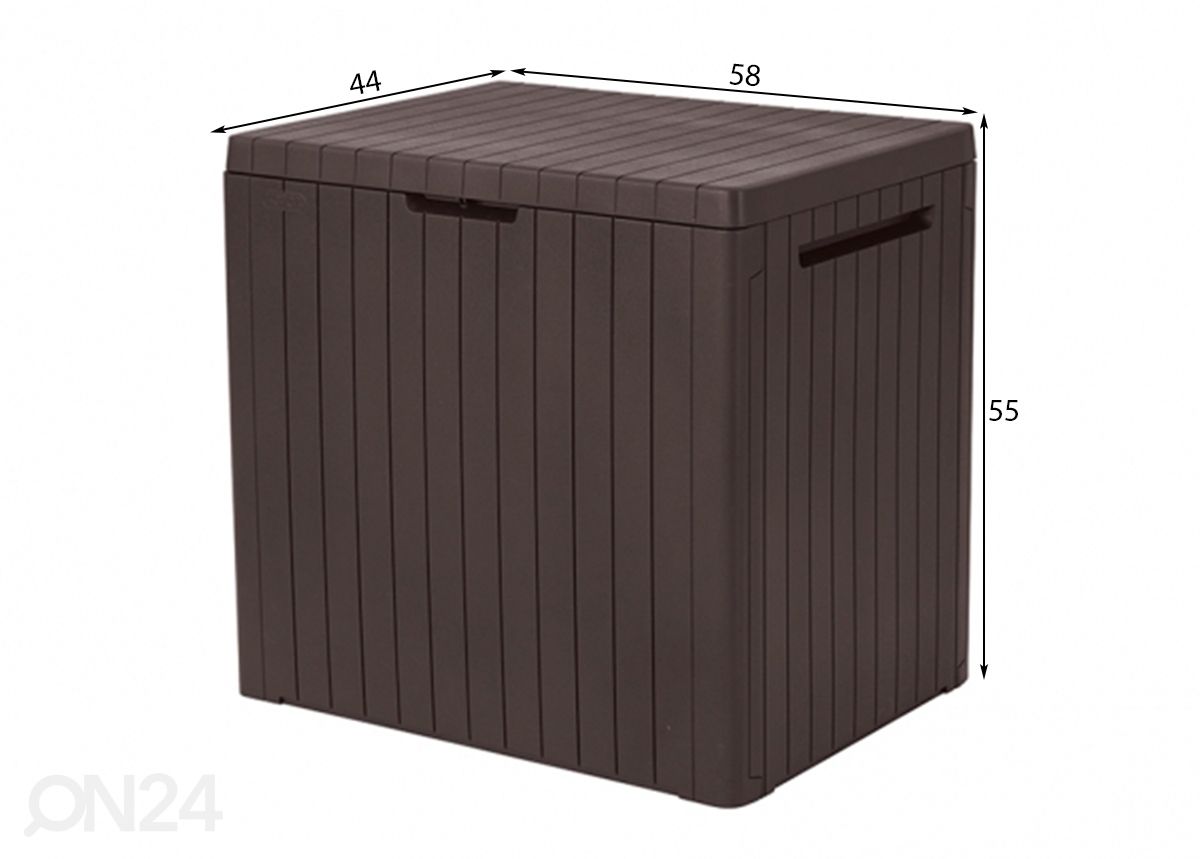 Садовый ящик Keter City Box, коричневый увеличить размеры