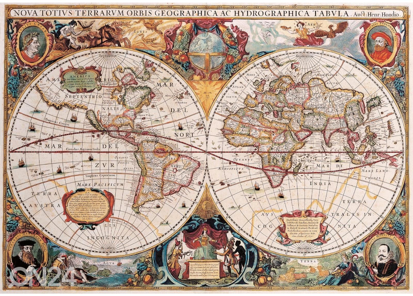 Самоклеящиеся фотообои Antique Map From 1630 увеличить