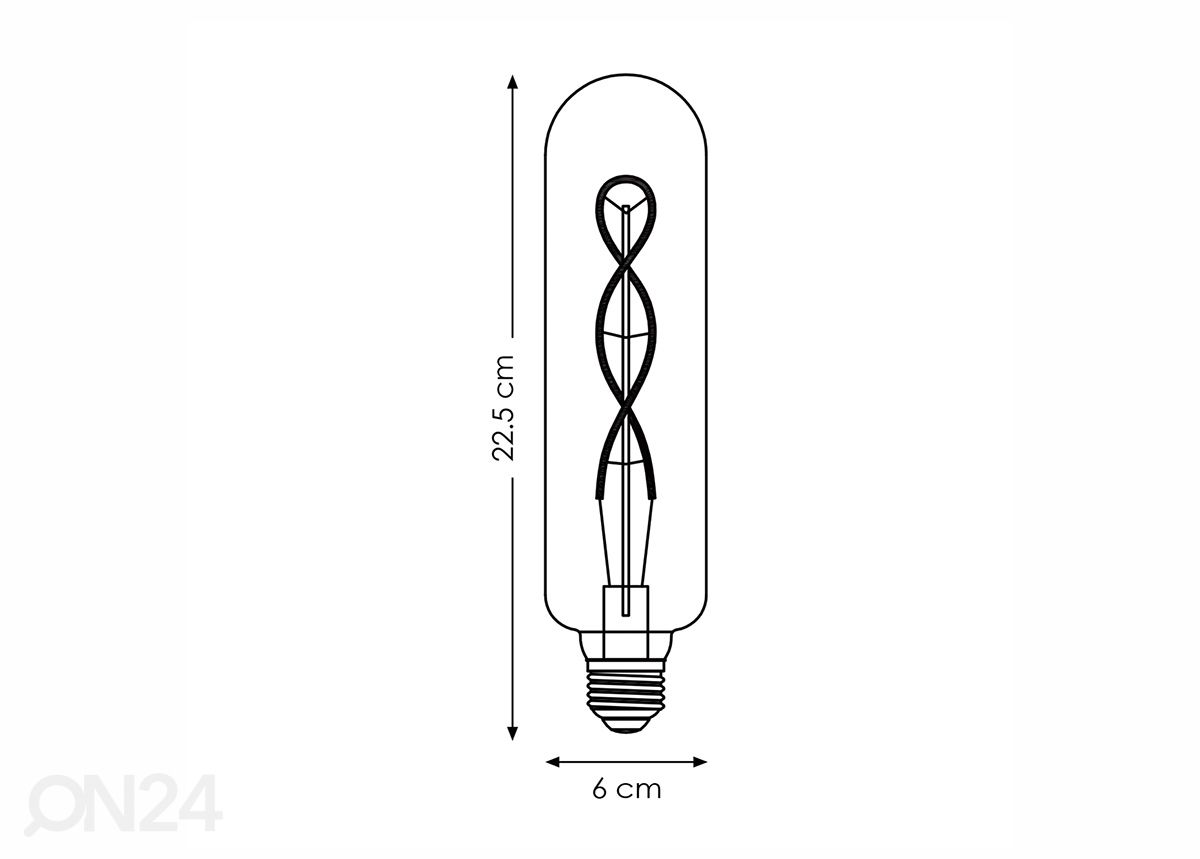 Светодиодная лампочка Deco Tube, E27, 5 Вт увеличить размеры