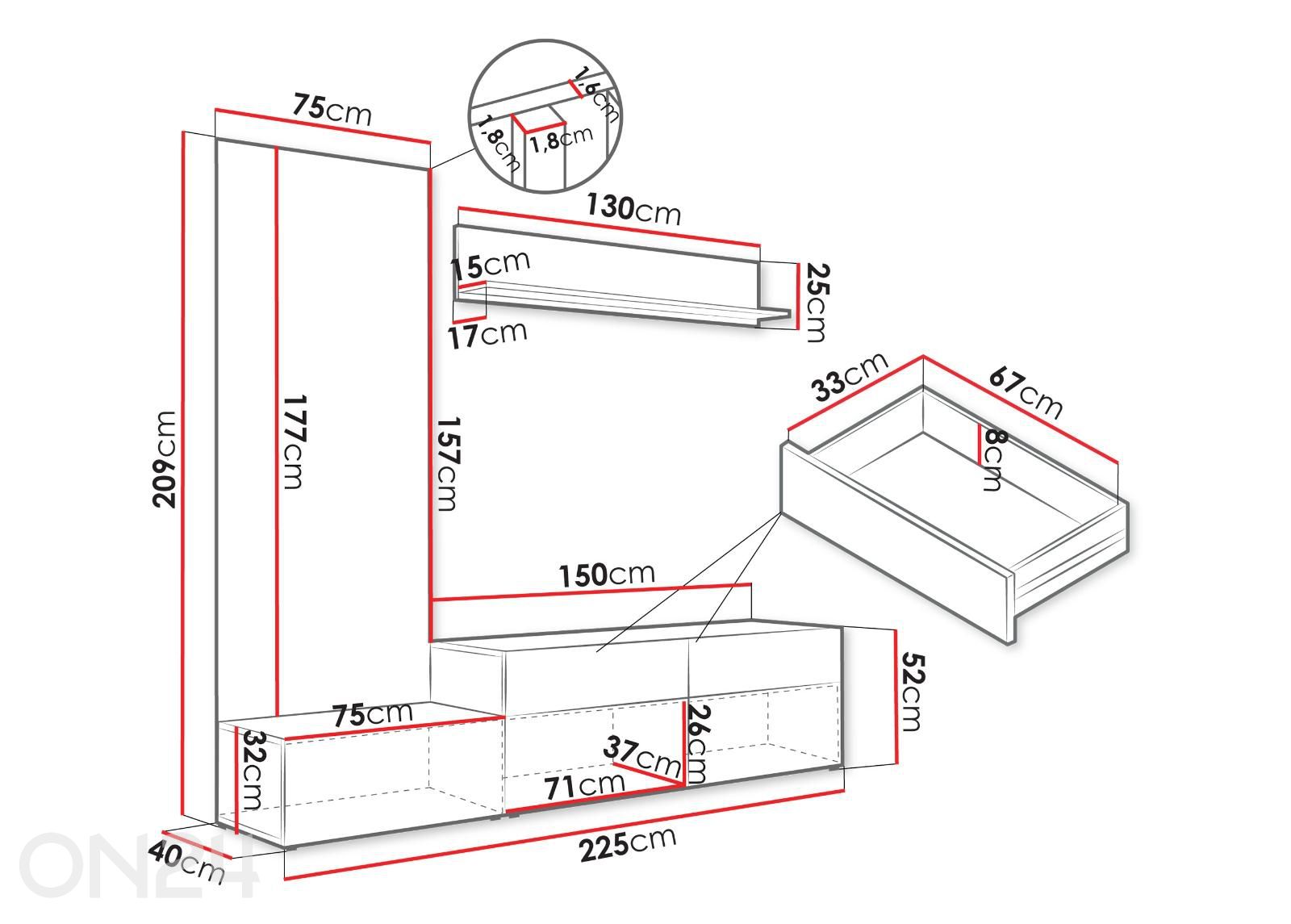 Секция Narezi I увеличить размеры
