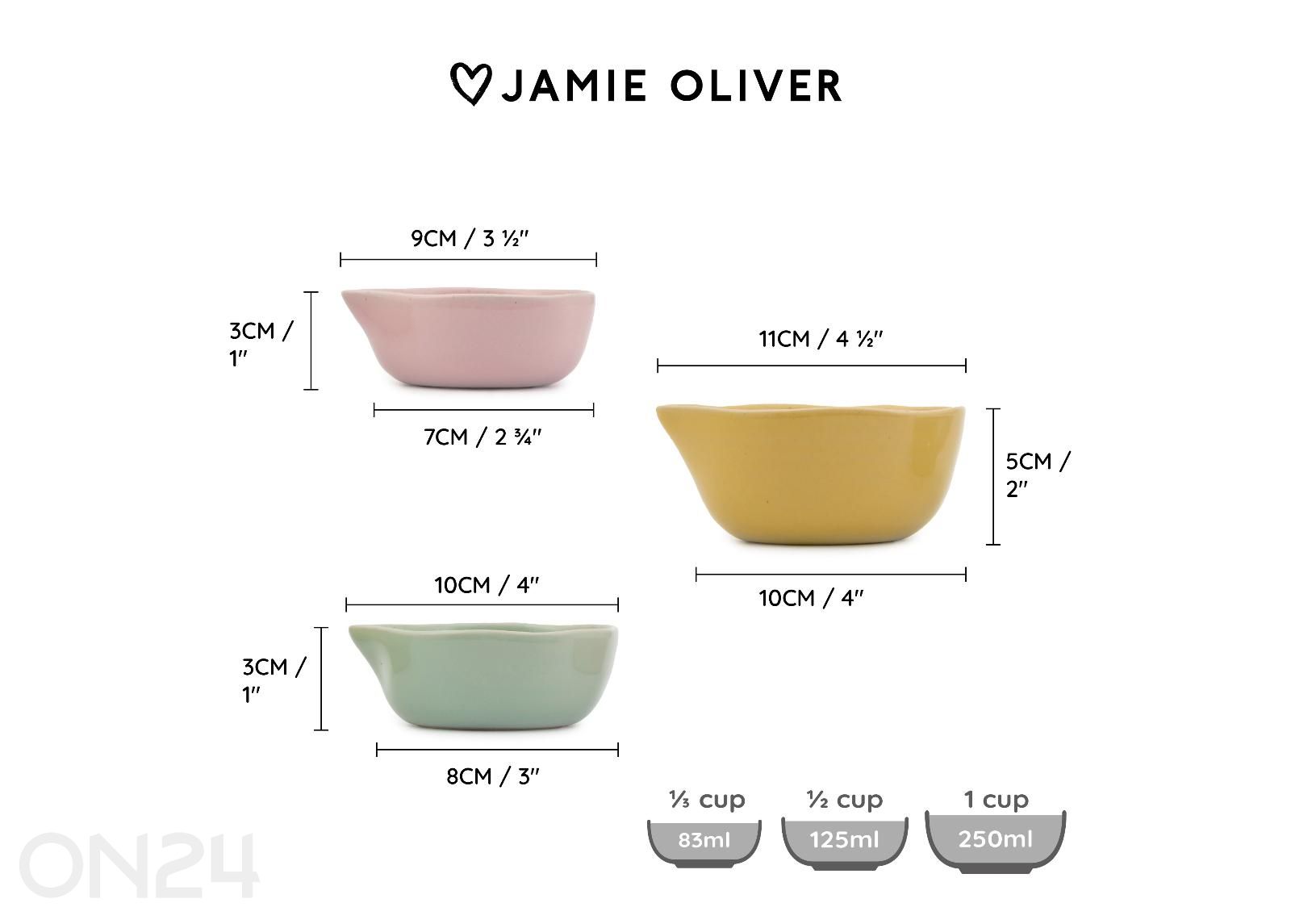 Сервировочная миска Джейми Оливера Big Love Pinch-Me Pots 3 шт. увеличить размеры