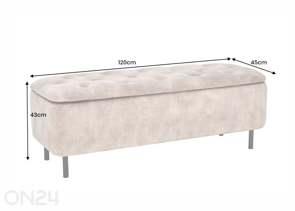 Скамейка с местом для хранения En Vogue увеличить размеры