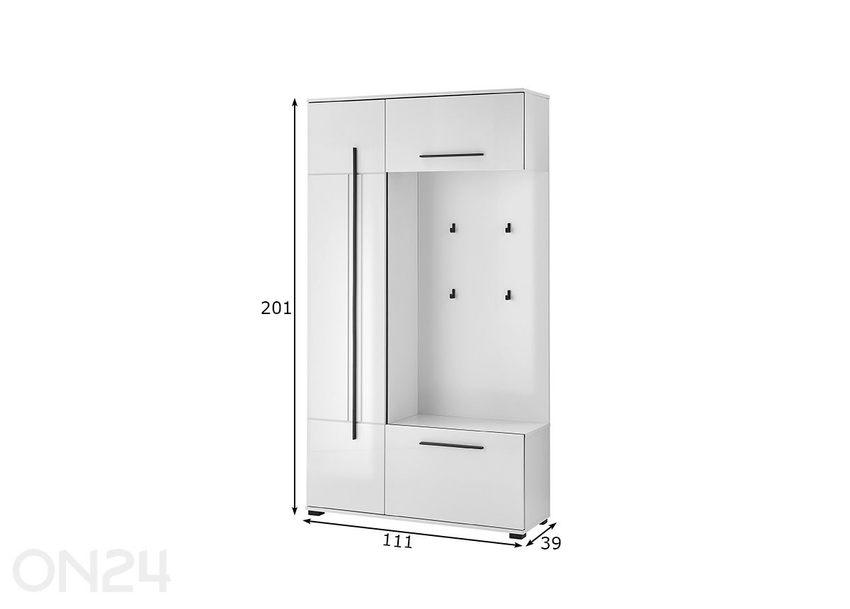 Скамья для прихожей Cantara 111 см увеличить размеры