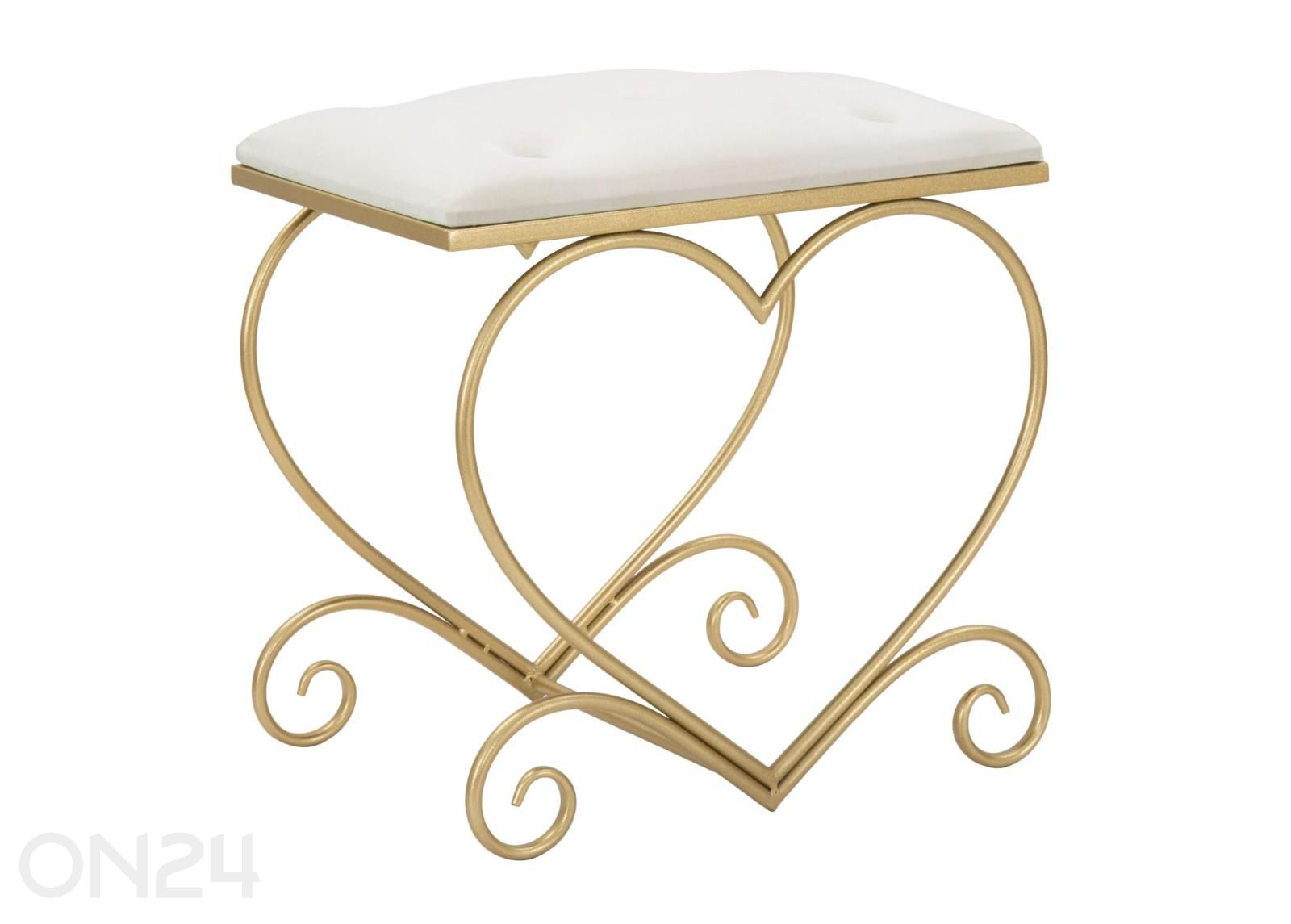 Скамья Heart, кремово-золотистый увеличить