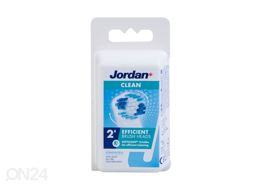 Сменная щетка для электрической зубной щетки Jordan Clean, 2 шт увеличить