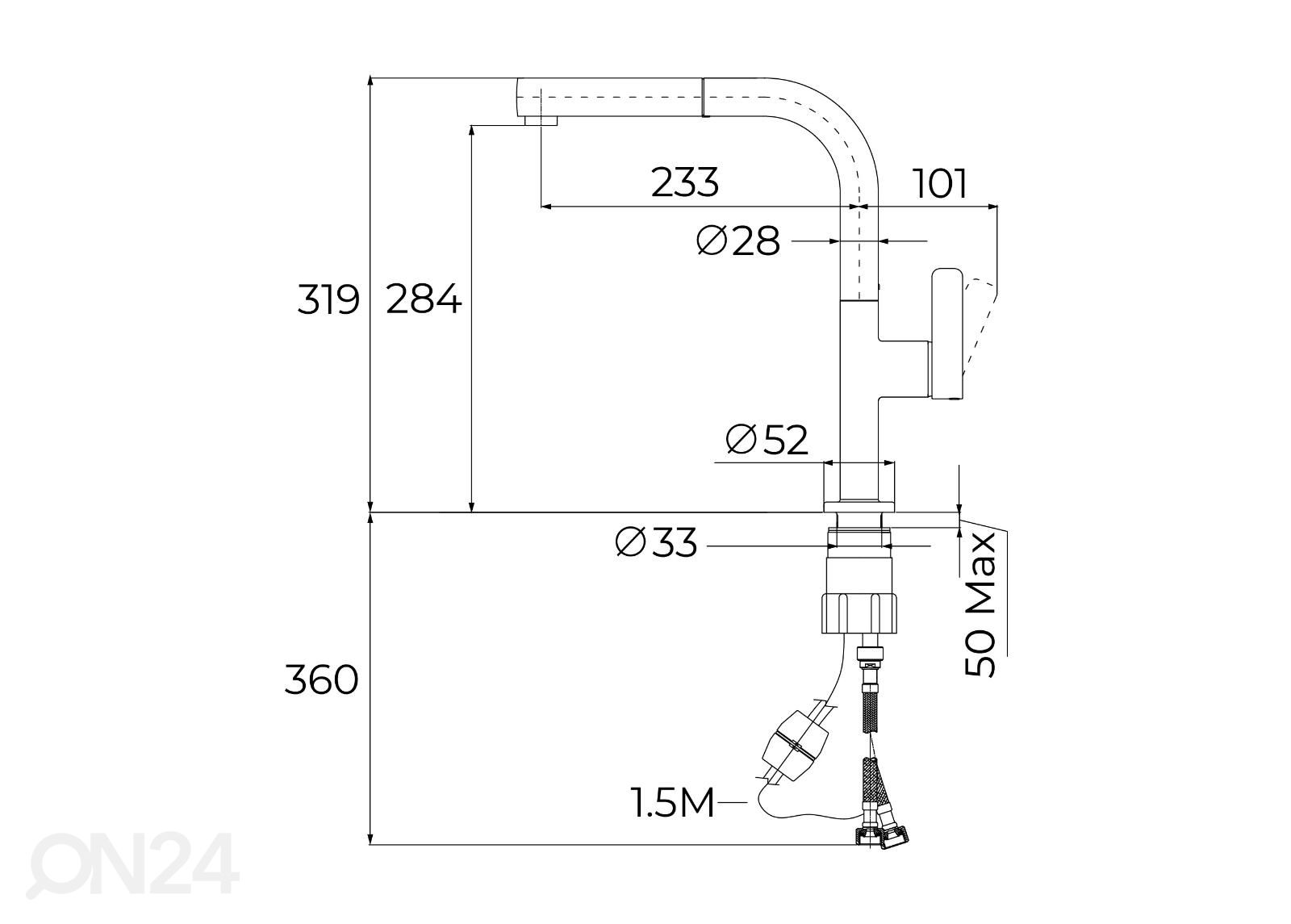 Смеситель Teka Oval 938 увеличить размеры