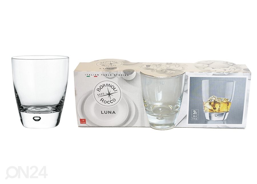 Стакан для напитков Bormioli Rocco Luna 34 cl, 3 шт. увеличить