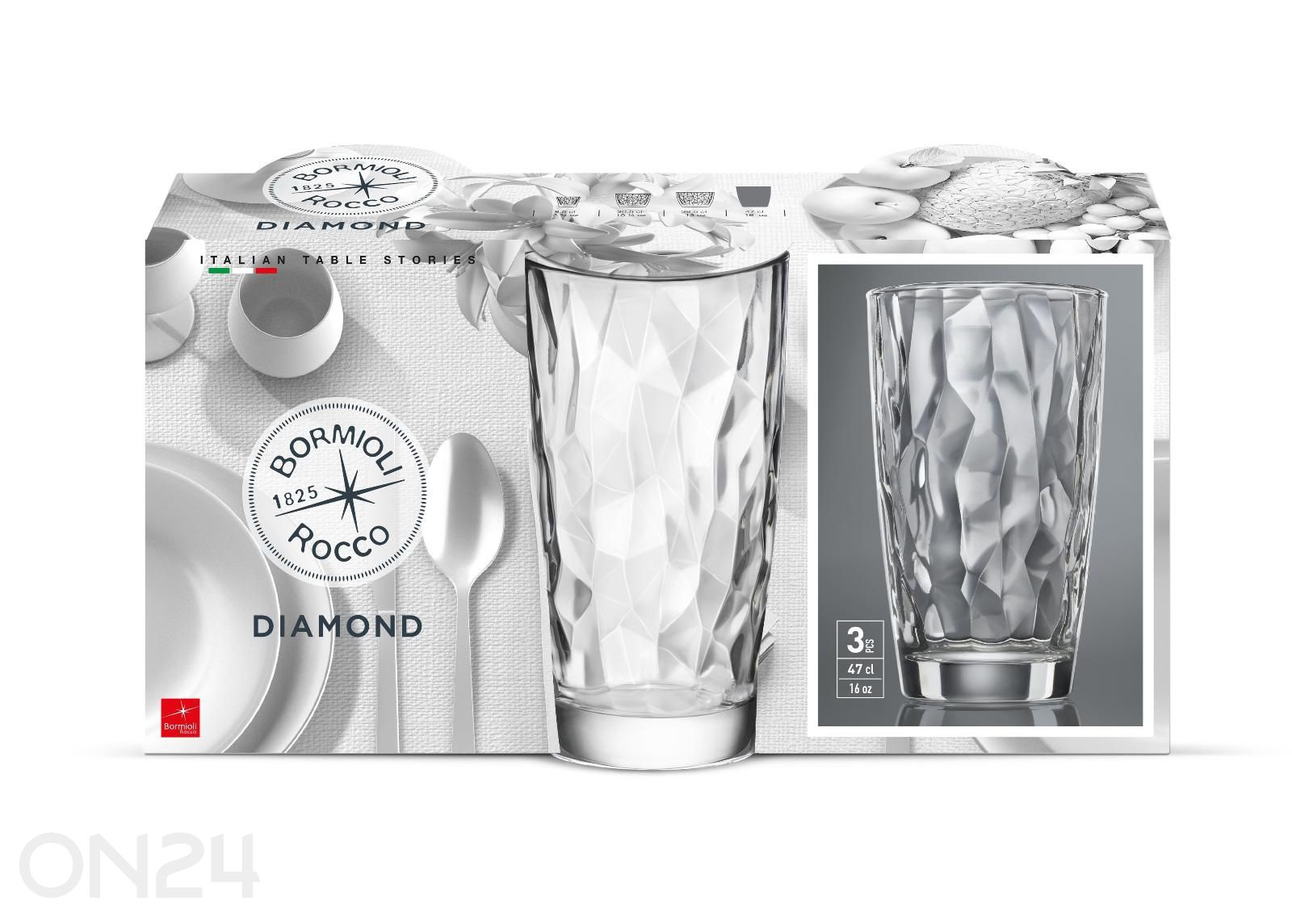 Стакан для питья Diamond 470 мл, 3 шт. увеличить