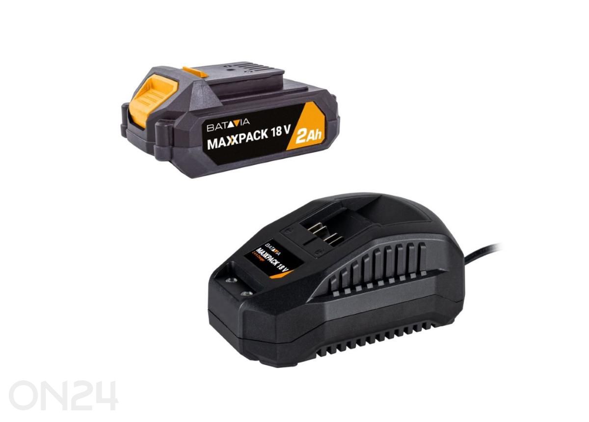 Стартовый комплект Batavia Maxxpack 18V (аккумулятор 2,0 А·ч + зарядное устройство 2,4 А) увеличить