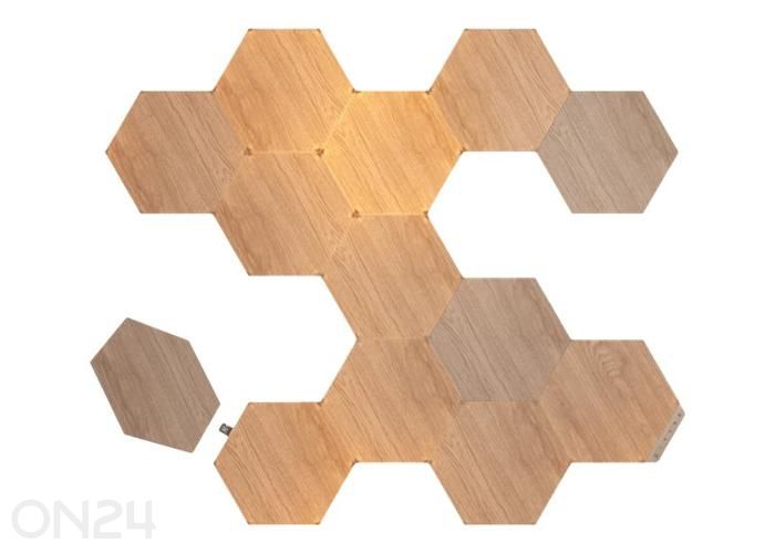 Стартовый набор Nanoleaf Elements Wood Look Hexagons (13 панелей), теплый и холодный свет увеличить