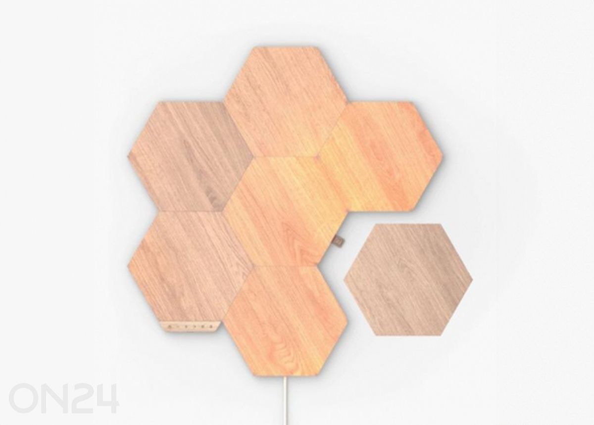 Стартовый набор Nanoleaf Elements Wood Look Hexagons (7 панелей), теплый и холодный свет увеличить