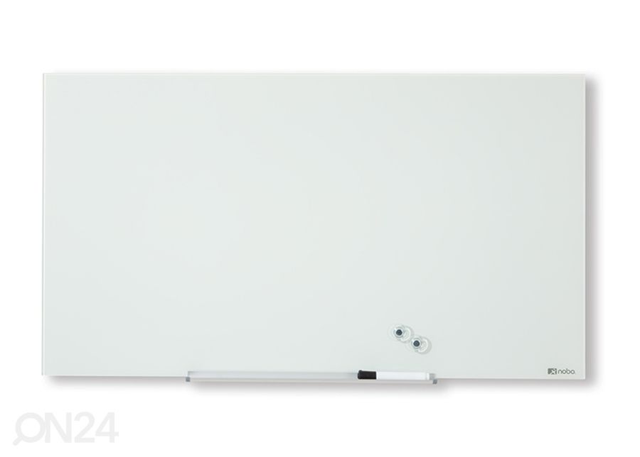 Стеклянная магнитная доска Nobo diamond 57" (широкий экран, белый) 126x71 cm увеличить