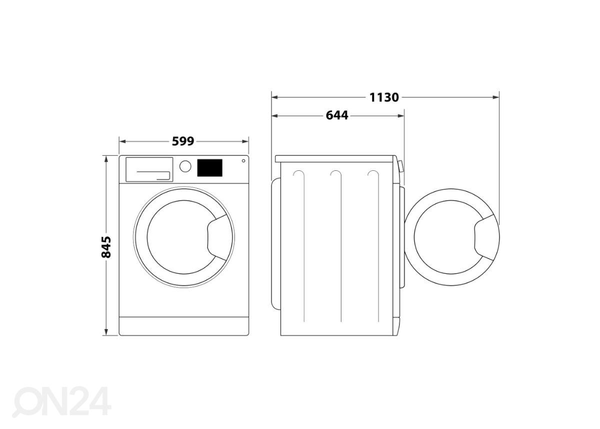 Стиральная машина с фронтальной загрузкой Whirlpool W8 09AD SILENCE EE увеличить размеры