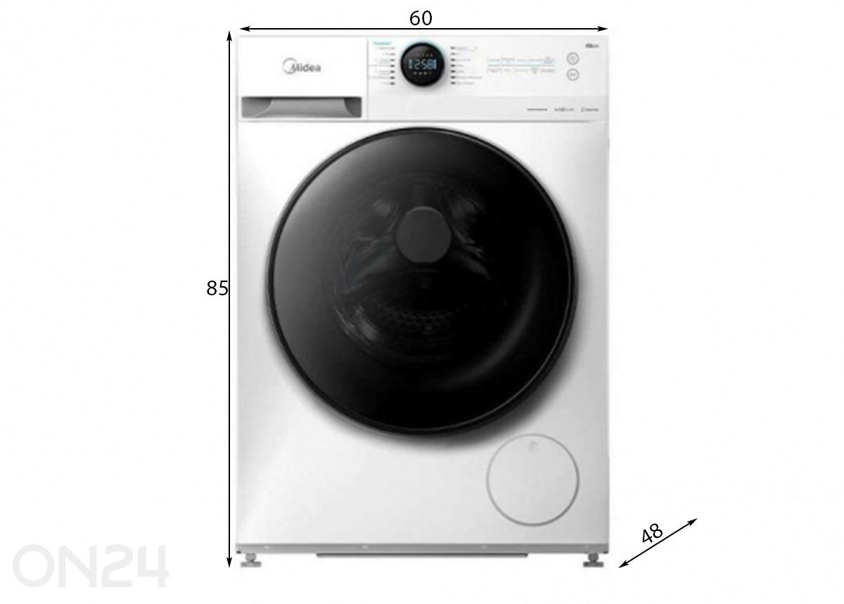 Стирально-сушильная машина Midea MF200D80WB/1/W-HR увеличить размеры