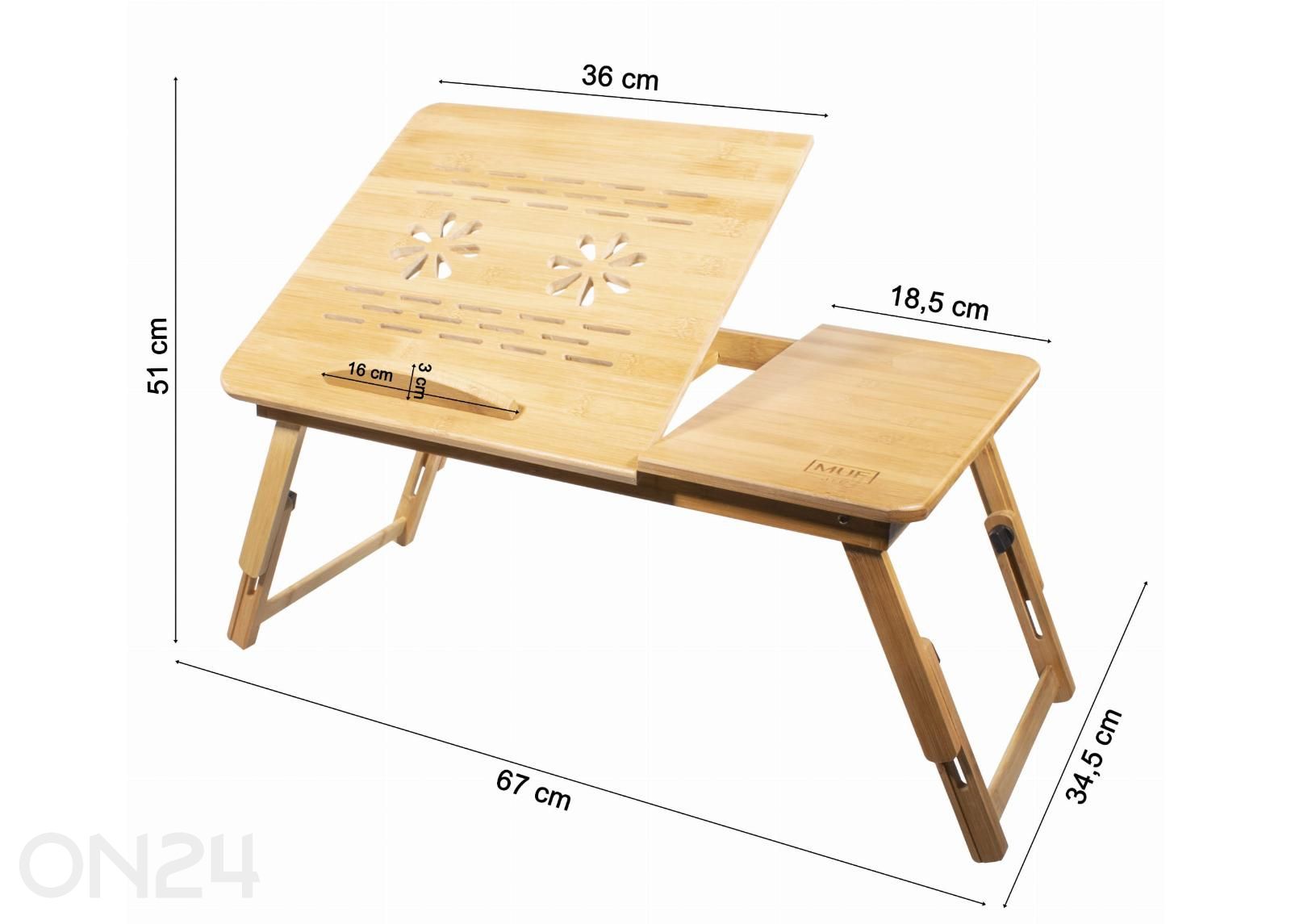 Столик для ноутбука L увеличить размеры
