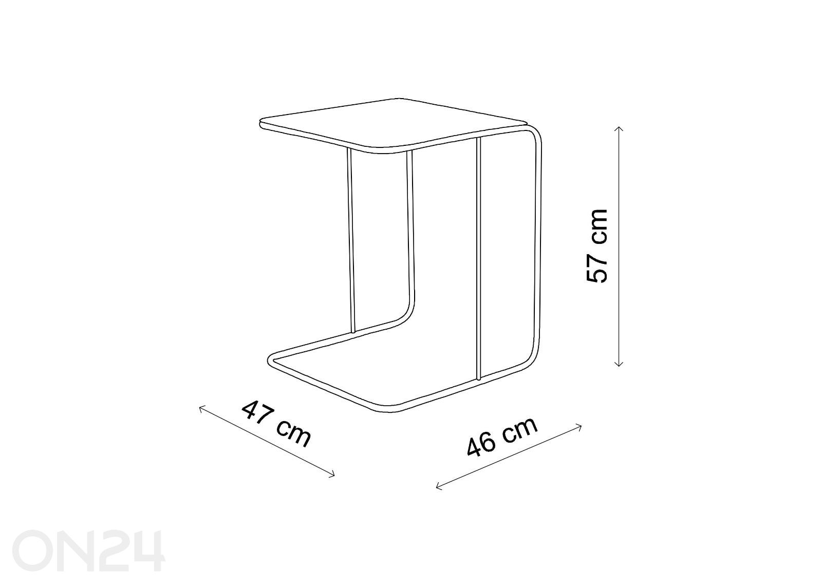 Столик увеличить размеры