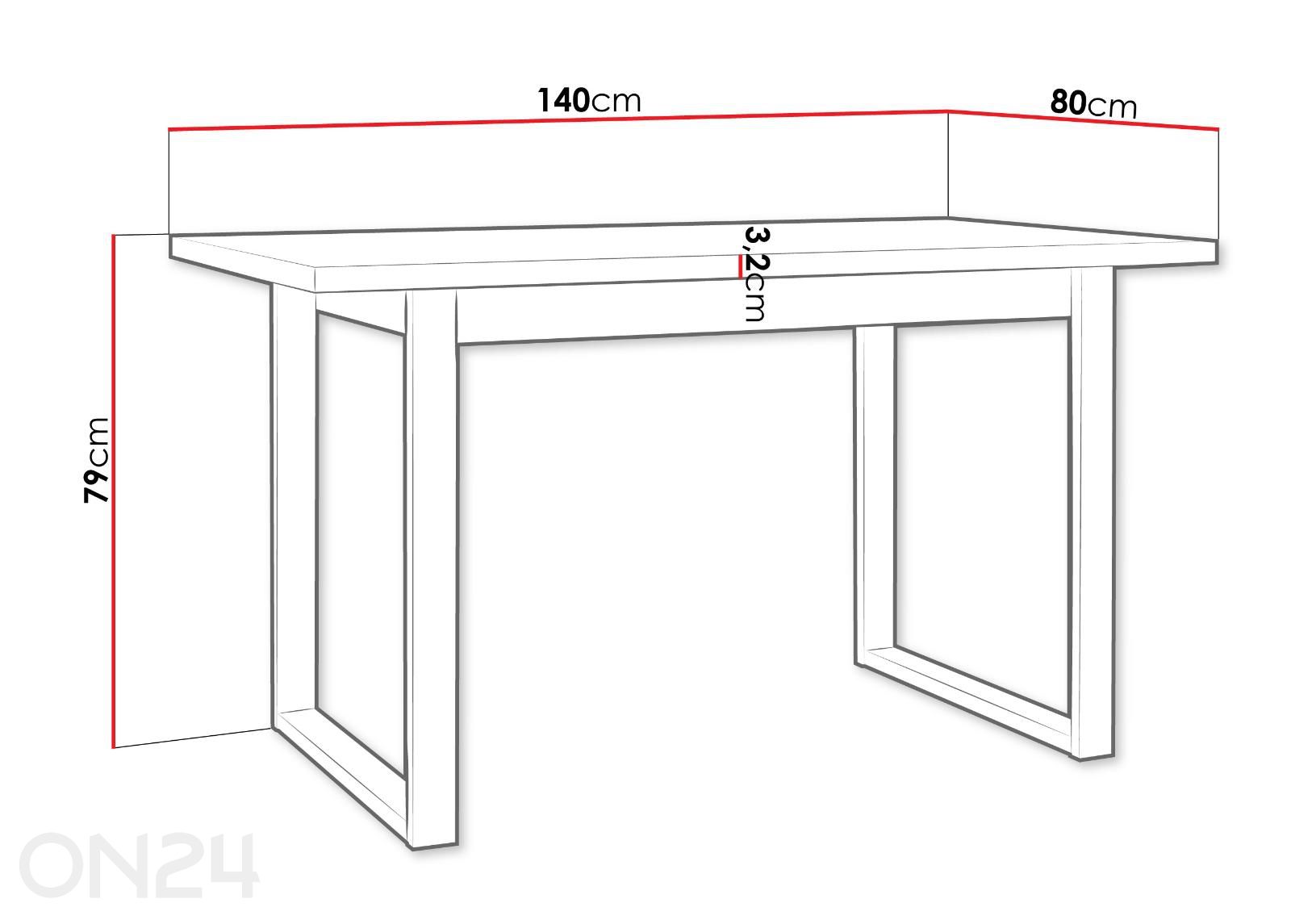 Стол Ikon M увеличить размеры