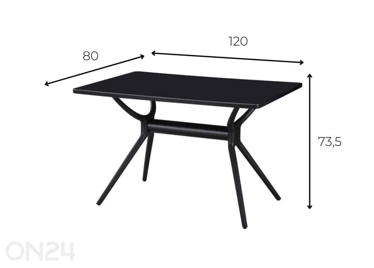 Стол Irja In&Out 120x80 см увеличить размеры