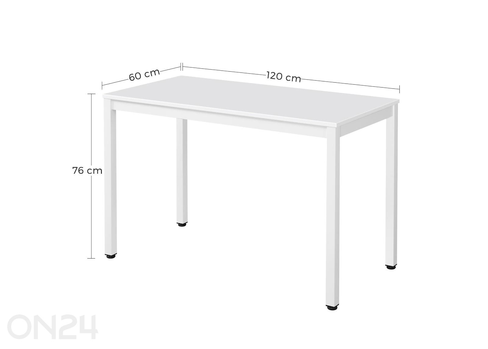 Стол Tessa 60x120 см увеличить размеры