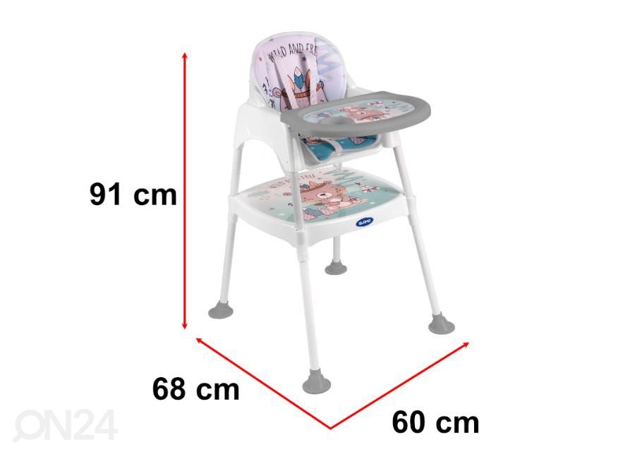 Стульчик для кормления/детский стол и стул 3в1 увеличить размеры