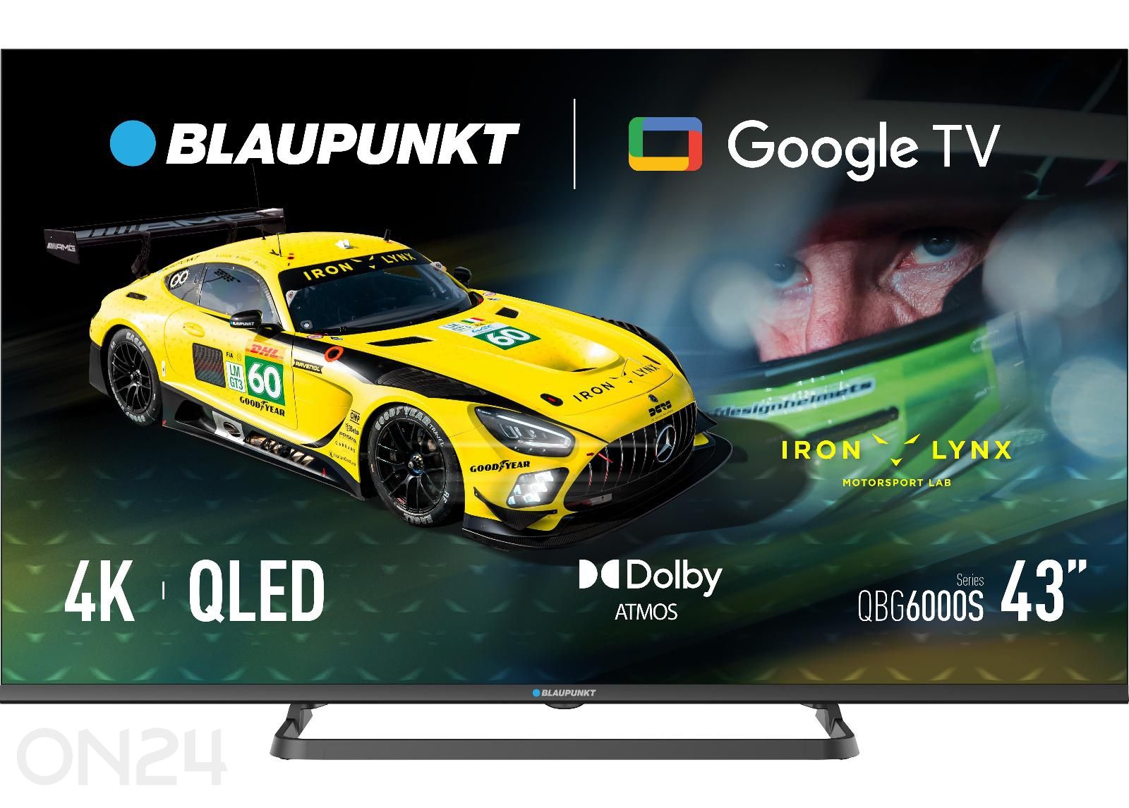 Телевизор Blaupunkt 43" (108 см) QLED 4K Ultra HD Google TV, Dolby Vision, Dolby Atmos увеличить