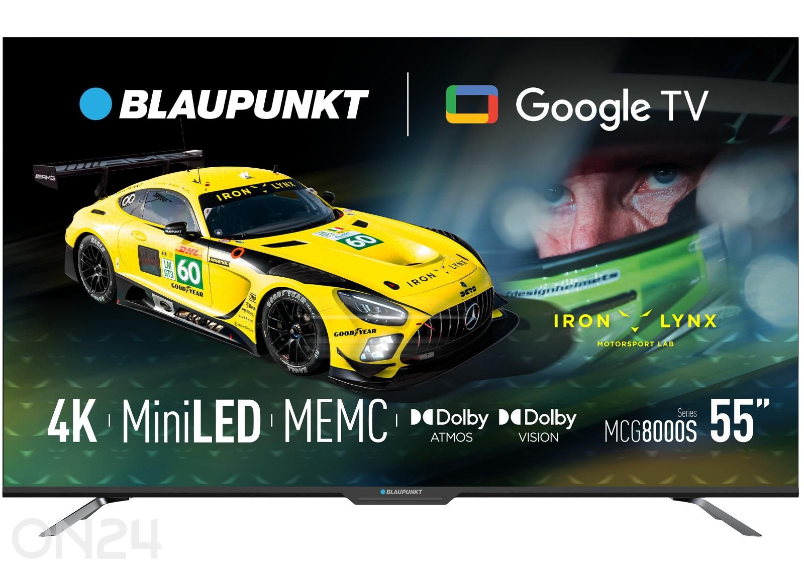 Телевизор Blaupunkt 55 дюймов (139 см) 4K Ultra HD MiniLED Google TV, Dolby Vision, Dolby Atmos увеличить