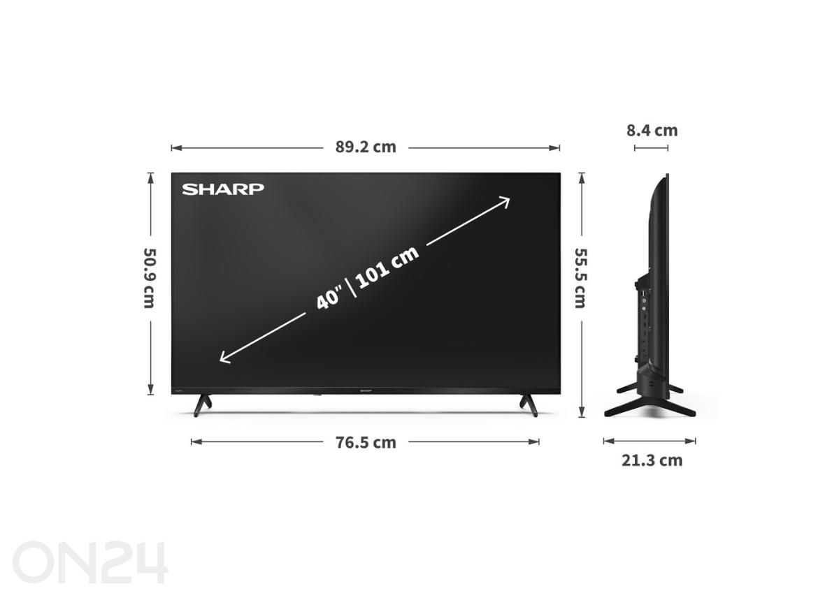 Телевизор Sharp 24" (60 см) HD Ready Google TV увеличить размеры