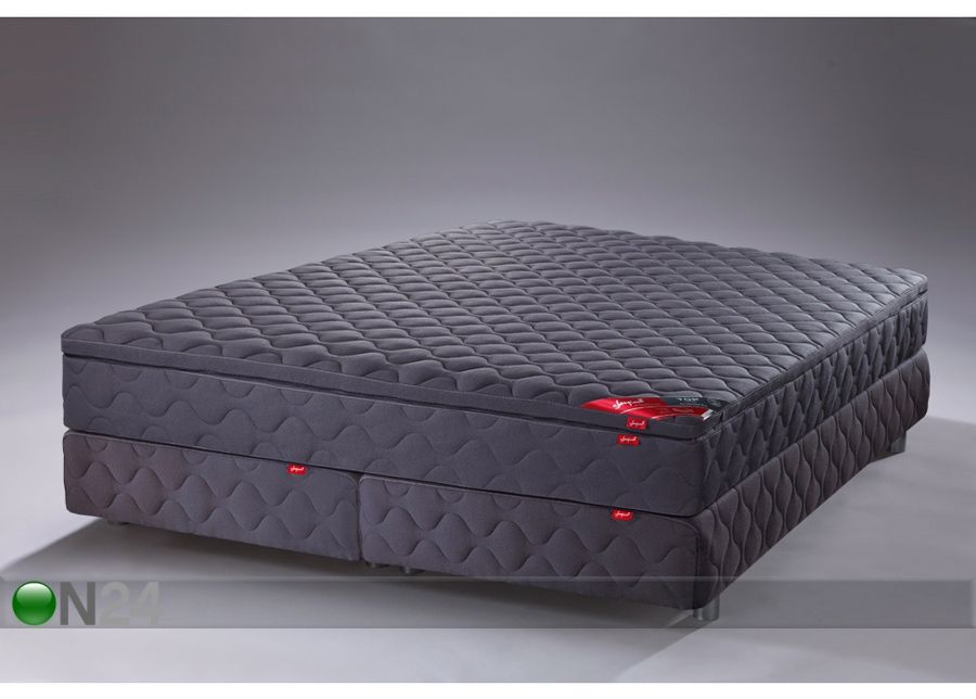 Тёмная континентальная кровать Red zoned pocket 160х200 см увеличить