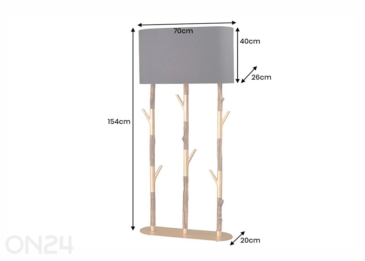 Торшер с вешалкай Wardrobe увеличить размеры