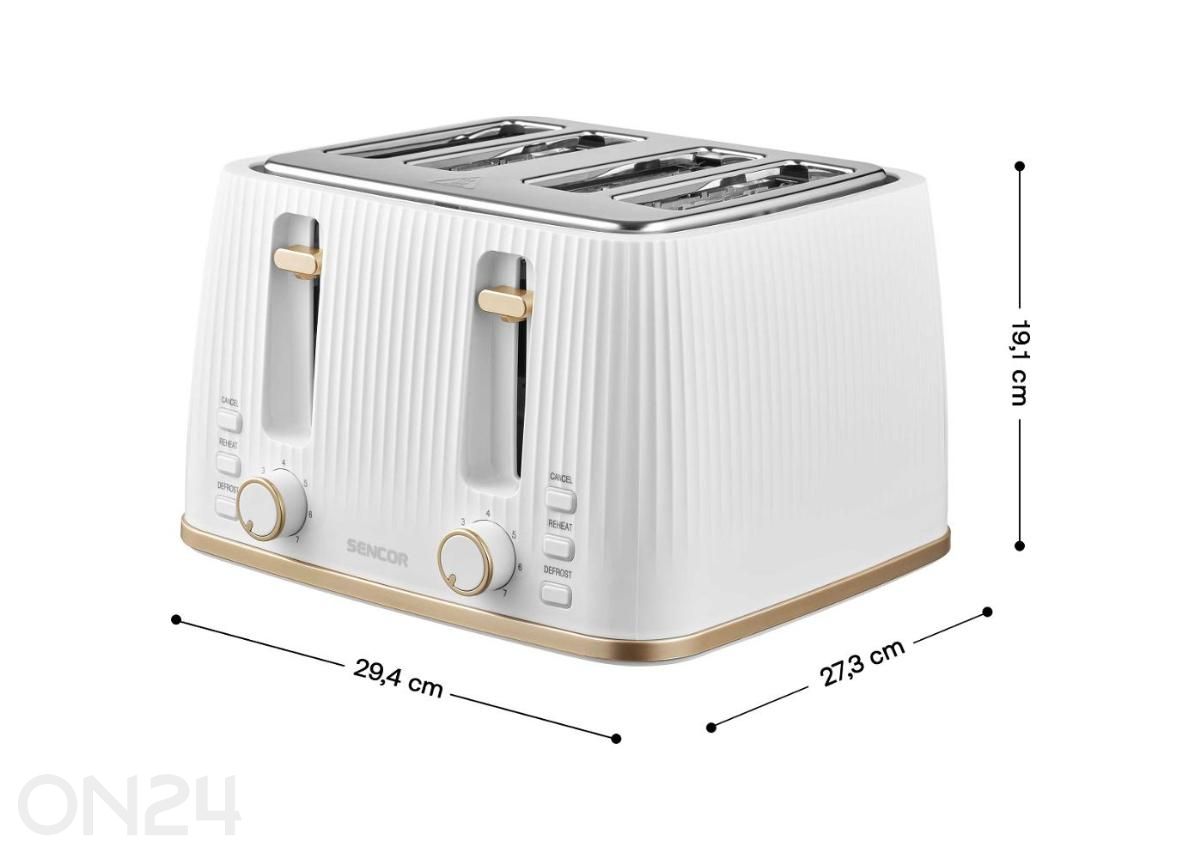 Тостер Sencor STS7540WH, белый увеличить размеры