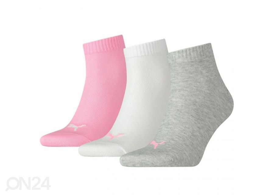 Тренировочные носки Puma Unisex Quarter Plain 3-пары увеличить