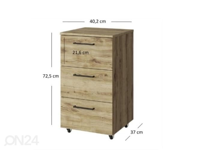 Тумба мобильная Doorset увеличить размеры