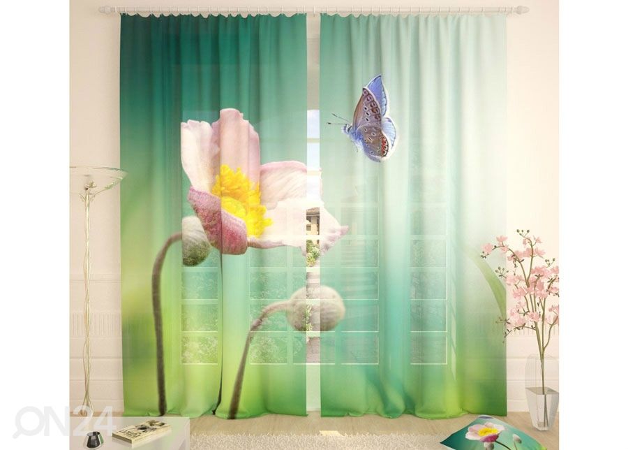 Тюлевые занавески Flower and Butterfly 400x260 cm увеличить