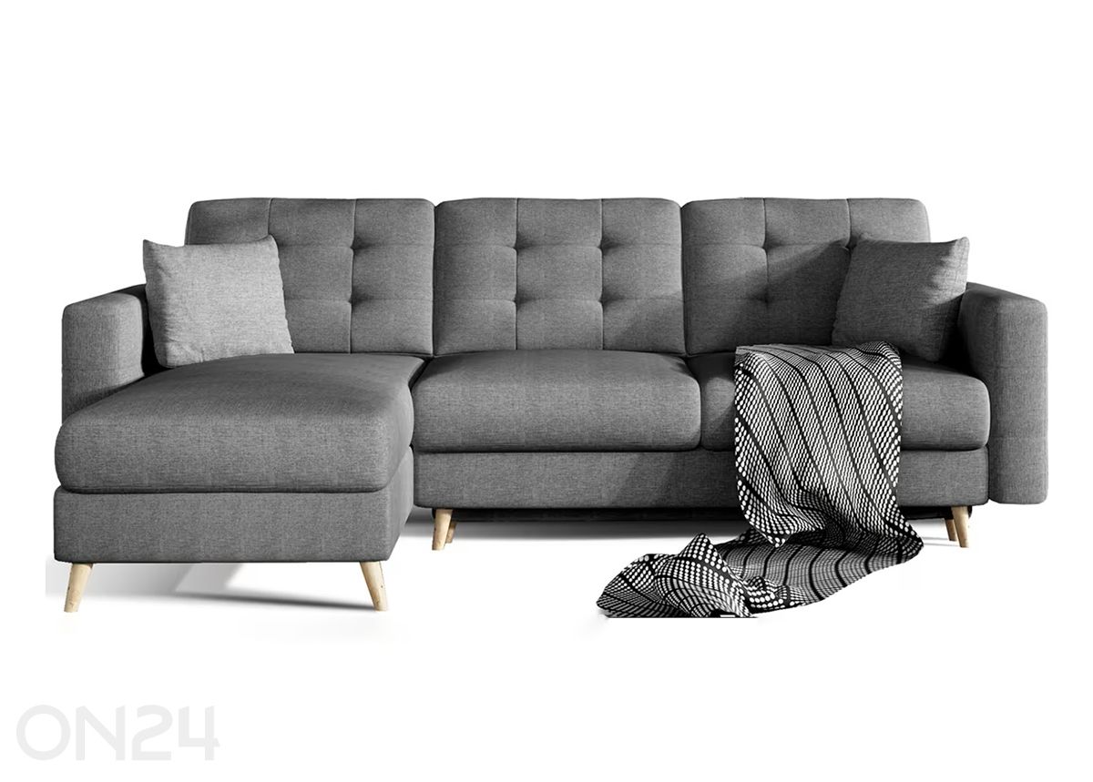 Угловой диван-кровать с ящиком увеличить