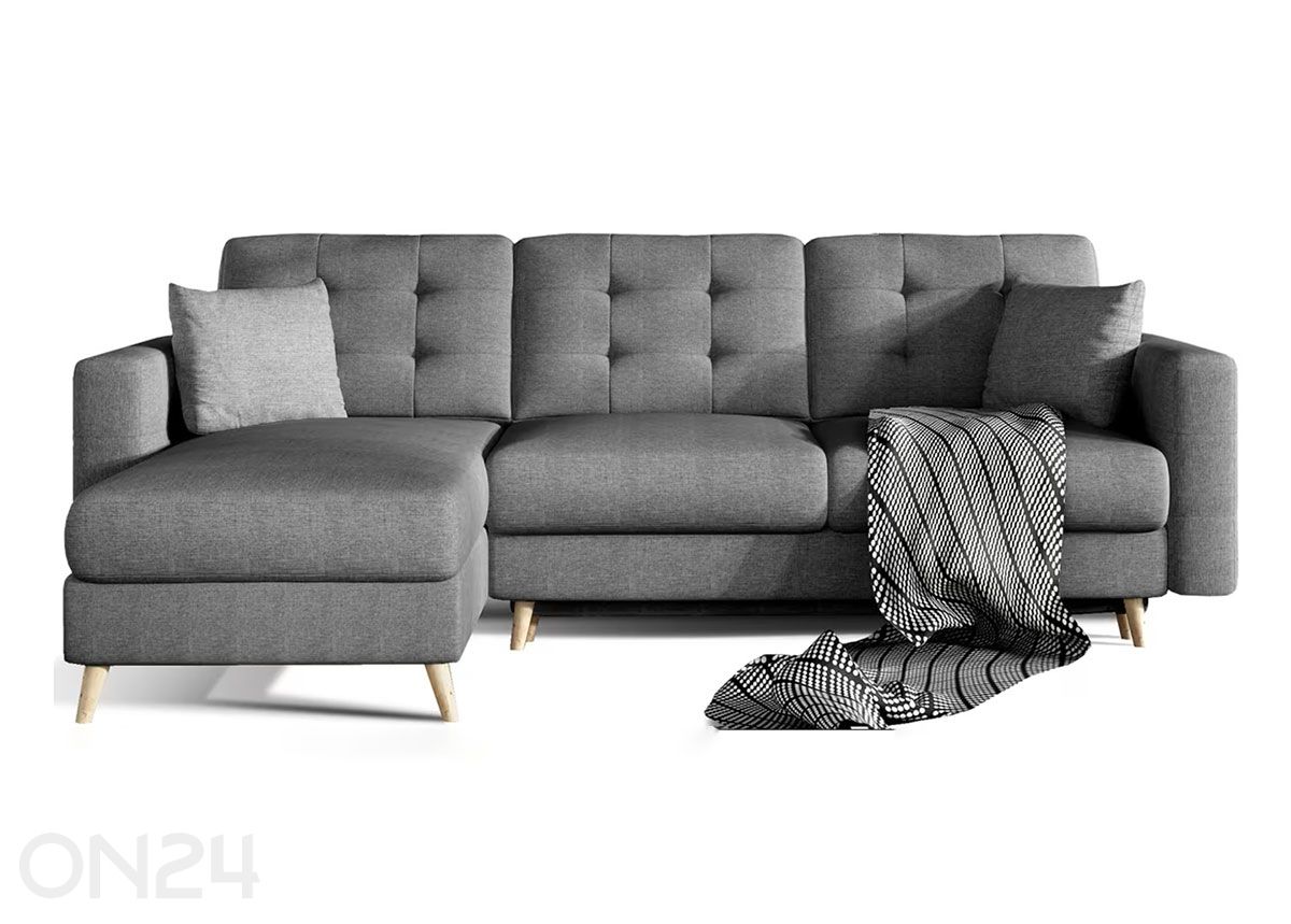 Угловой диван-кровать с ящиком увеличить