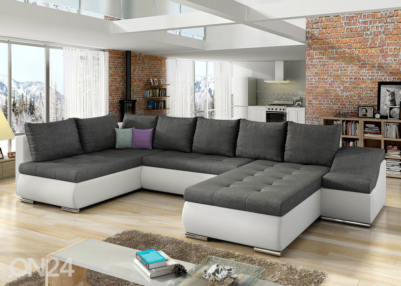 Угловой диван-кровать с ящиком Giovanni увеличить