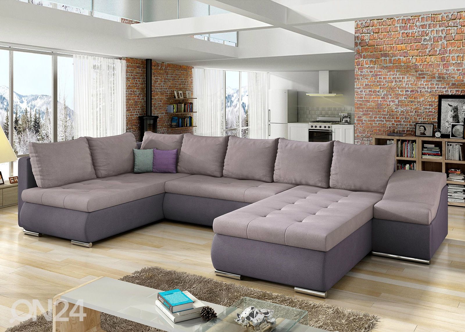 Угловой диван-кровать с ящиком Giovanni увеличить