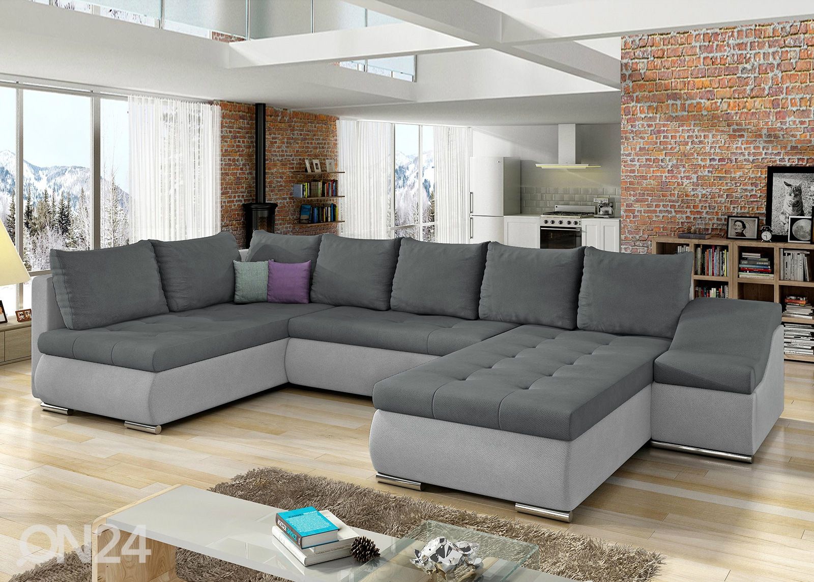 Угловой диван-кровать с ящиком Giovanni увеличить