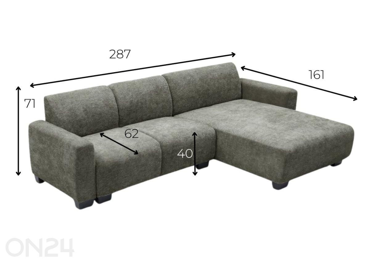 Угловой диван Galera увеличить размеры