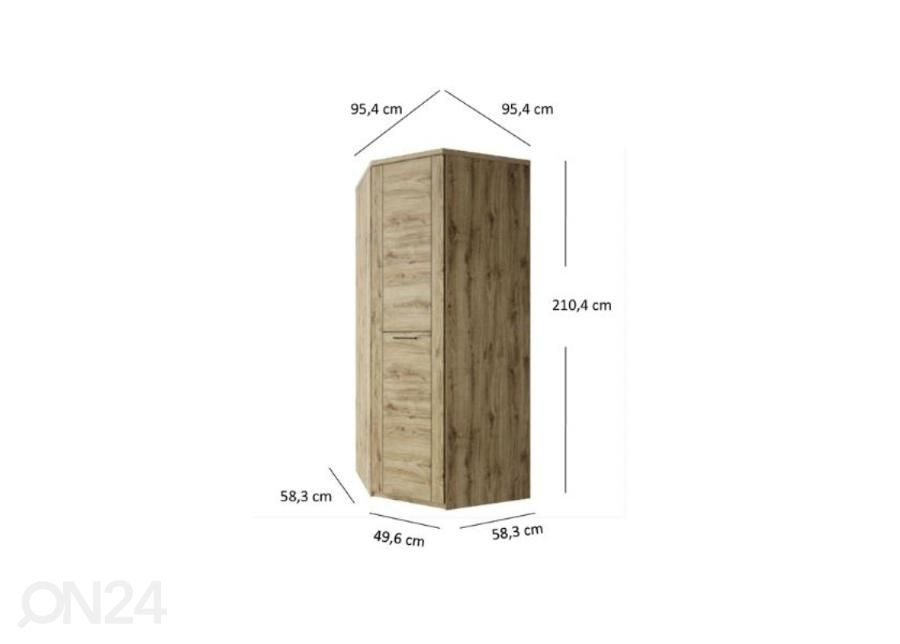 Угловой шкаф-купе Doorset увеличить размеры