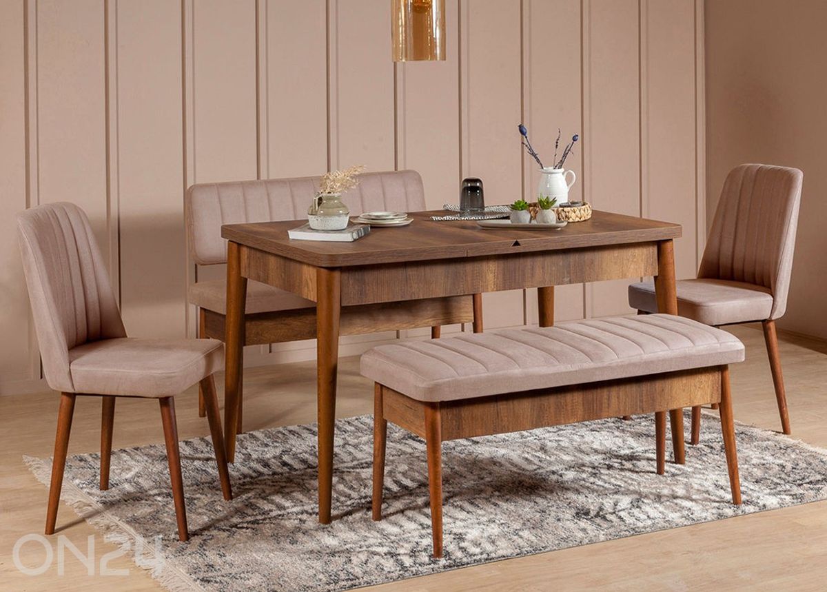 Удлиняющийся обеденный стол 130/165x80 cm увеличить