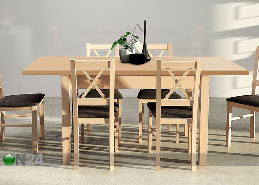 Удлиняющийся обеденный стол 140-180x80 cm увеличить