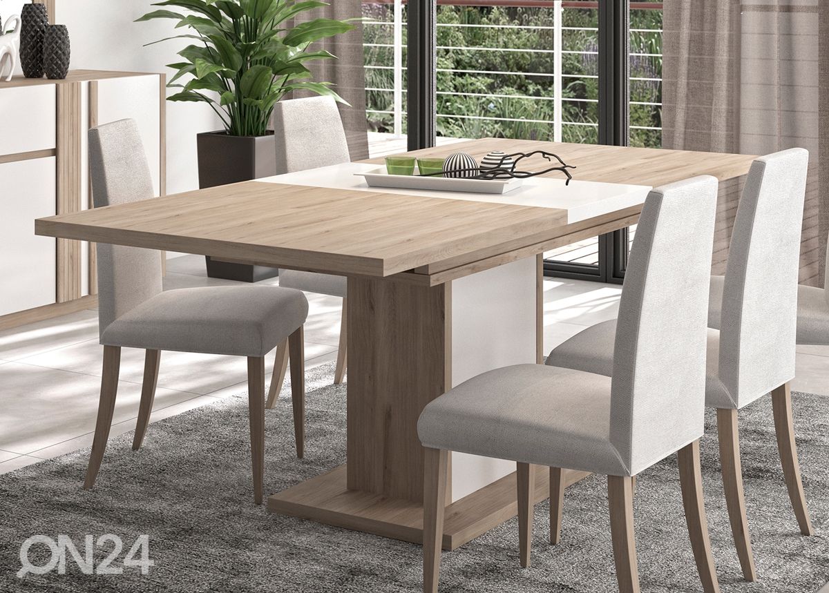 Удлиняющийся обеденный стол Aston 160-208x90 cm увеличить