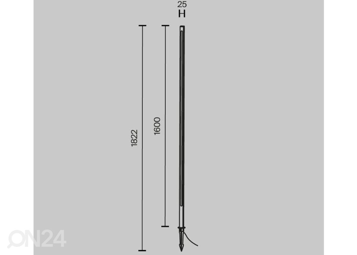 Уличный светильник Pole, 160 см увеличить размеры