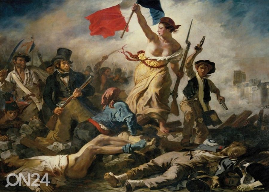 Флизелиновые фотообои Liberty Leading the People by Eugène Delacroix 416x290 см увеличить