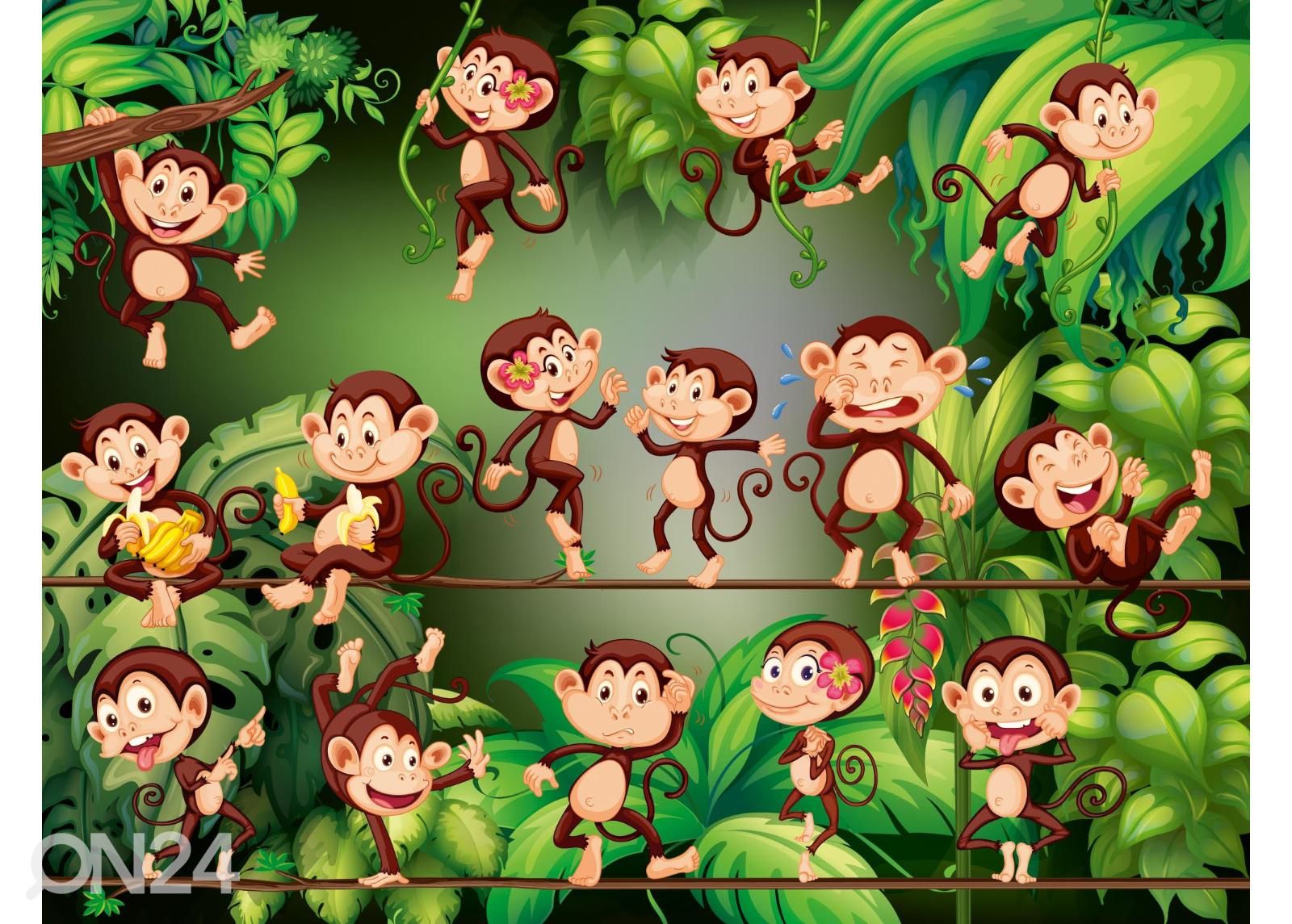 Флизелиновые фотообои Monkeys увеличить