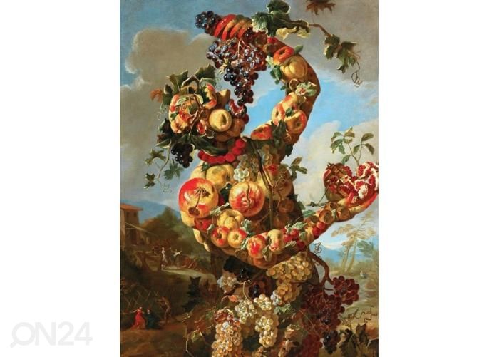 Флисовые фотообои Anthropomorphic Allegory of Autumn by Giovanni Paolo Castelli 184x254 см увеличить
