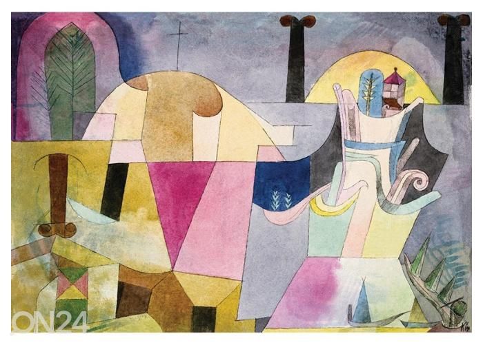 Флисовые фотообои Black Columns in a Landscape (1919) by Paul Klee 368x254 см увеличить